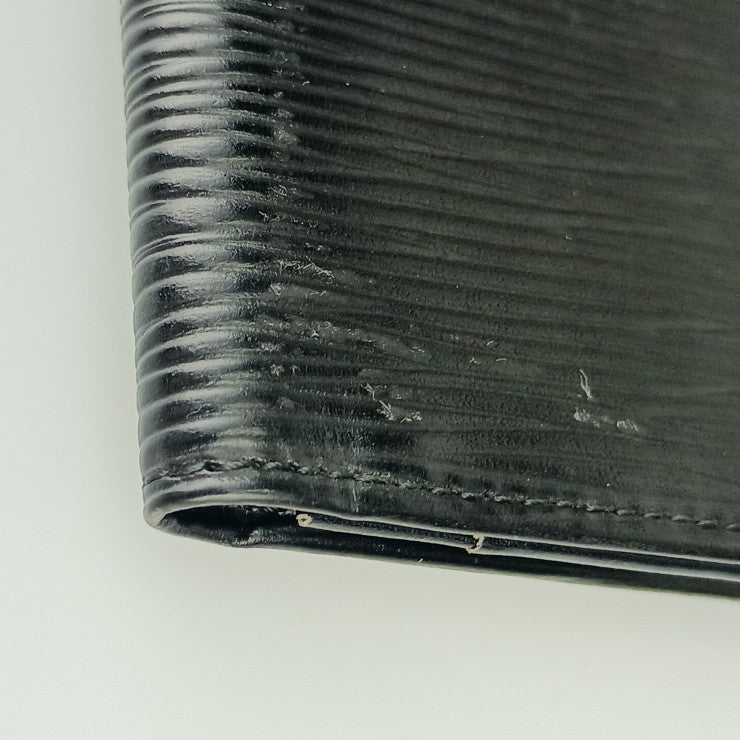 LOUIS VUITTON ルイ ヴィトン 長財布 ポルトカルトクレディ円 M63212(旧型) ブラック エピレザー メンズ 二つ折り 札入れ