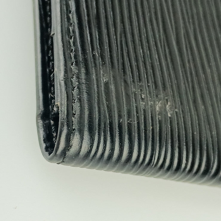 LOUIS VUITTON ルイ ヴィトン 長財布 ポルトカルトクレディ円 M63212(旧型) ブラック エピレザー メンズ 二つ折り 札入れ
