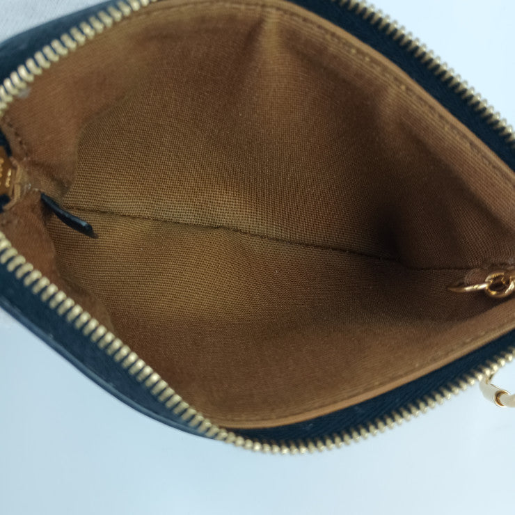 美品 CELINE セリーヌ コインケース コインパース 10C662CA2 38NO ブラウン ゴールド金具 トリオンフキャンバス レディース 小銭入れ