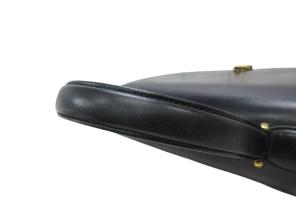 GUCCI グッチ ハンドバッグ オールドグッチ トップハンドル 000 109 0168 ブラック カーフレザー レディース ヴィンテージ ゴールド金具