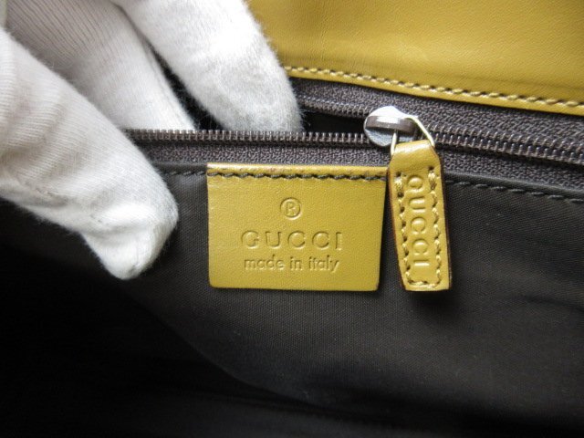 美品 GUCCI グッチ ハンドバッグ ジャッキー 002 1068 ライトブラウン系 GGキャンバス レザー レディース ショルダーバッグ ゴールド金具
