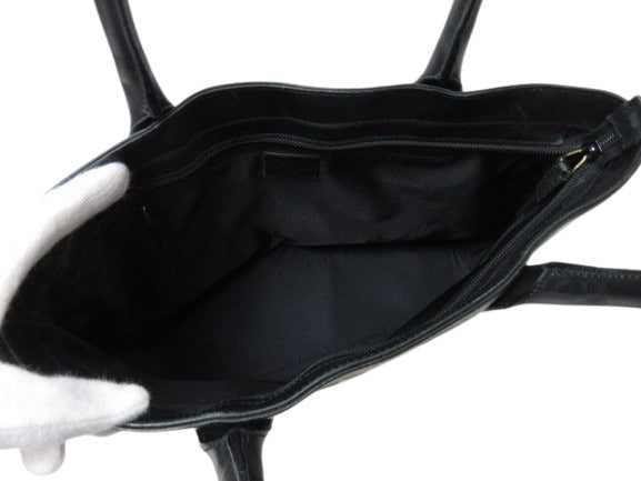 GUCCI グッチ ハンドバッグ トートバッグ 002 1119 ベージュ ブラック GGキャンバス レザー レディース