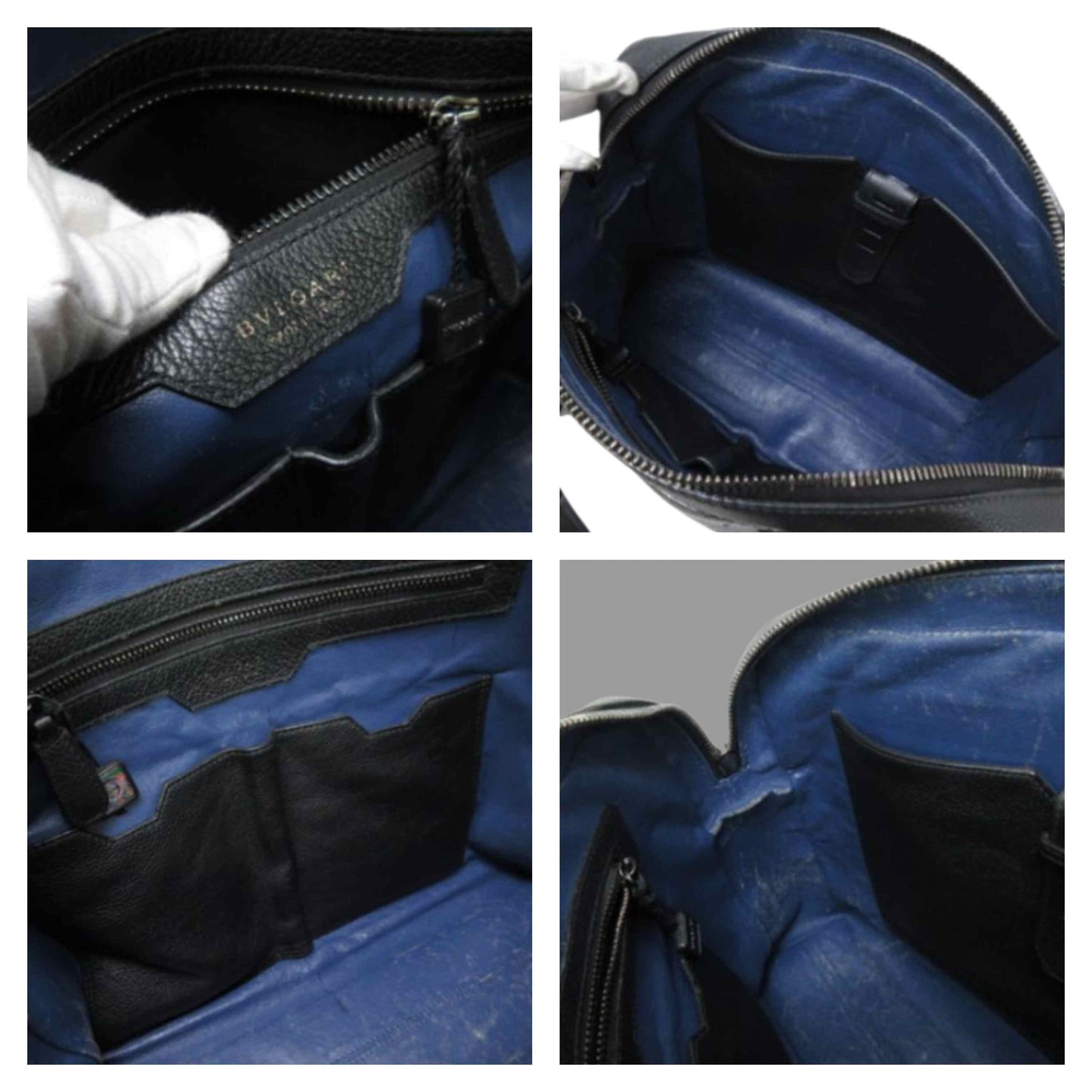 BVLGARI ブルガリ ブリーフケース BVLGARI BVCKLE ビジネスバッグ 281993 ブラック レザー メンズ 2WAY シルバー金具