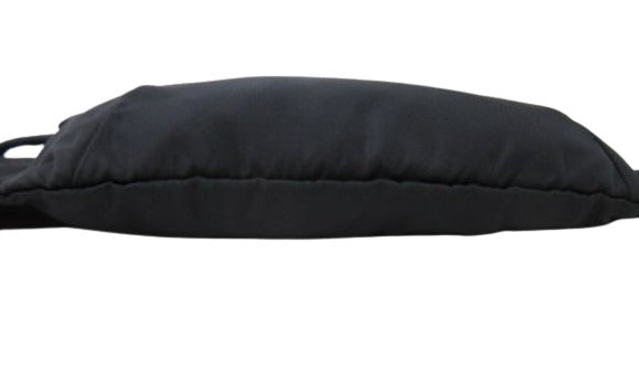 美品 PRADA プラダ ボディバッグ トライアングル ロゴ ウエストバッグ - ブラック ナイロン ユニセックス 三角ロゴマーク シルバー金具