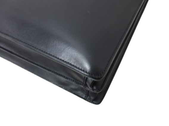 PRADA プラダ ビジネスバッグ ブリーフケース - ブラック レザー メンズ シルバー金具