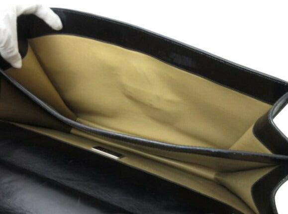 PRADA プラダ ビジネスバッグ ブリーフケース - ブラック レザー メンズ シルバー金具