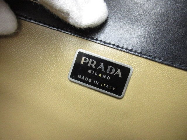 PRADA プラダ ビジネスバッグ ブリーフケース - ブラック レザー メンズ シルバー金具