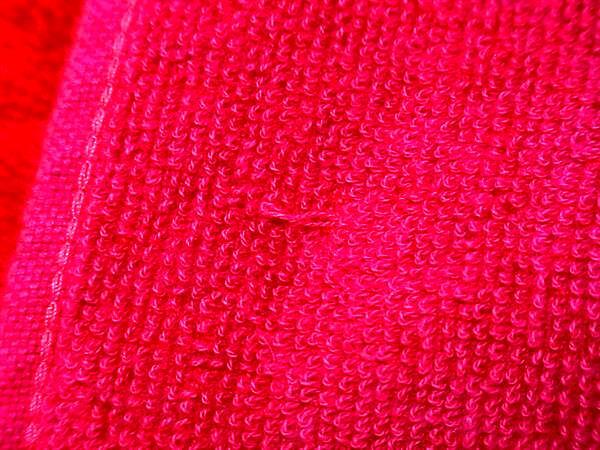 HERMES エルメス タオル ビーチタオル - ワインレッド系 コットン100％ ユニセックス ロゴ 大判 フリンジ 美品