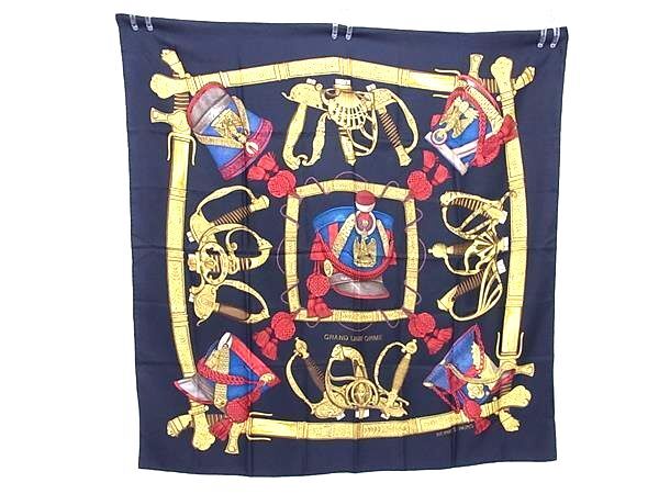 HERMES エルメス スカーフ カレ90 GRAND UNIFORME グランユニフォーム - マルチカラー シルク100% レディース 大判 美品
