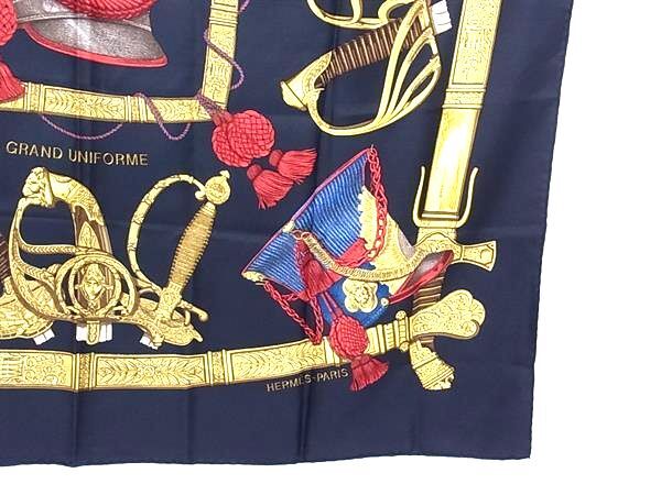 HERMES エルメス スカーフ カレ90 GRAND UNIFORME グランユニフォーム - マルチカラー シルク100% レディース 大判 美品