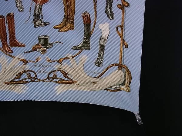 HERMES エルメス プリーツスカーフ カレプリセ A propos de Bottes ブーツについて - マルチカラー シルク100% レディース