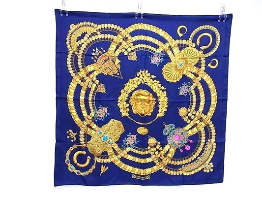 HERMES エルメス スカーフ カレ90 KOSMIMA 宇宙 - マルチカラー シルク100% レディース 大判 美品