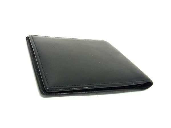 Cartier カルティエ 財布 パシャ - ブラック レザー メンズ 二つ折り 財布 シルバー金具