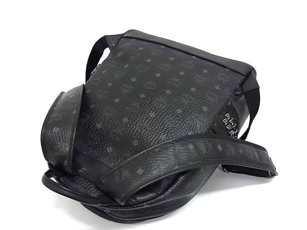 MCM エムシーエム リュックサック ヴィセトス MMK65VE38BK001 ブラック レザー ユニセックス スタッズ シルバー金具