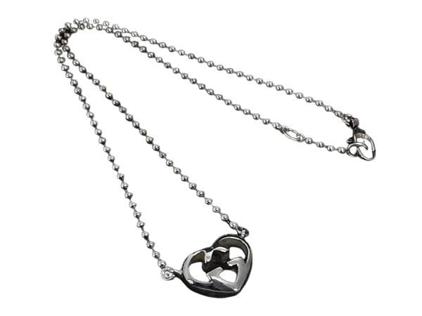 GUCCI グッチ ネックレス ラブリーハート シルバー SV925 レディース 美品