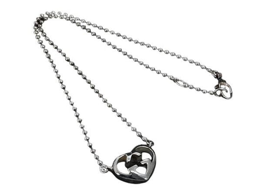 GUCCI グッチ ネックレス ラブリーハート シルバー SV925 レディース 美品
