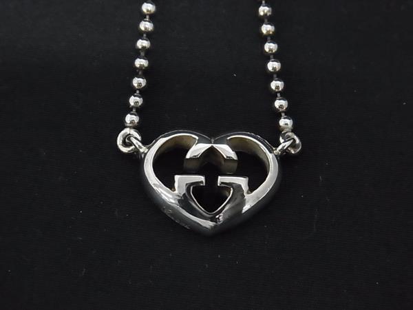 GUCCI グッチ ネックレス ラブリーハート シルバー SV925 レディース 美品