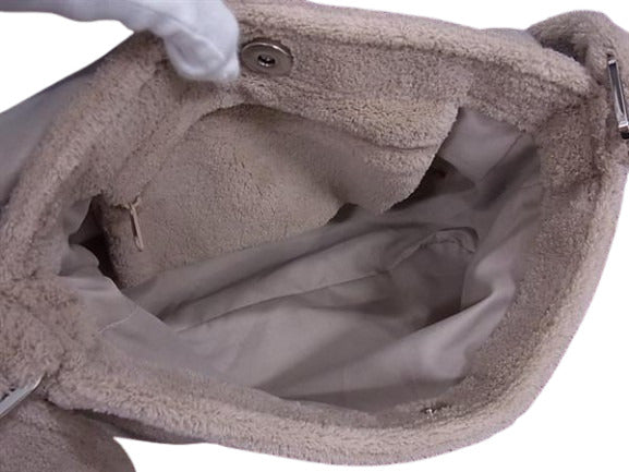 美品 CHANEL シャネル ショルダーバッグ プレシジョン - ベージュ系 ボア レディース ココマーク