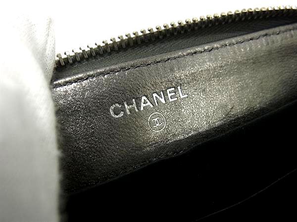 CHANEL シャネル 財布 ニュートラベルライン - グレー系 レザー ユニセックス ココマーク シルバー金具