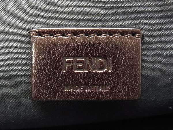 FENDI フェンディ ポーチ トリプレット 8BS001 カーキ系 ブラウン系 ブルー系 パイソン レザー ユニセックス 3連 シルバー金具