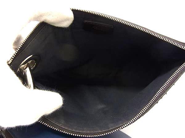 FENDI フェンディ ポーチ トリプレット 8BS001 カーキ系 ブラウン系 ブルー系 パイソン レザー ユニセックス 3連 シルバー金具