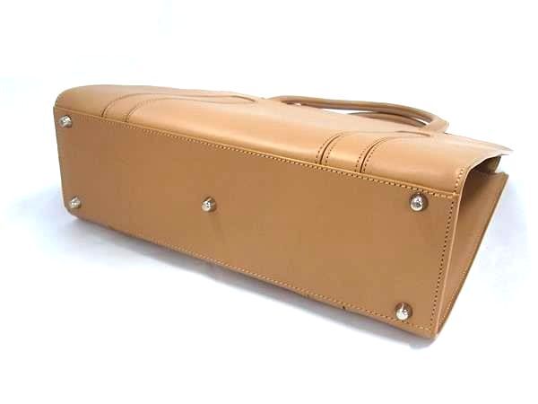 美品 ChristianDior クリスチャンディオール ハンドバッグ - - ブラウン系 レザー レディース