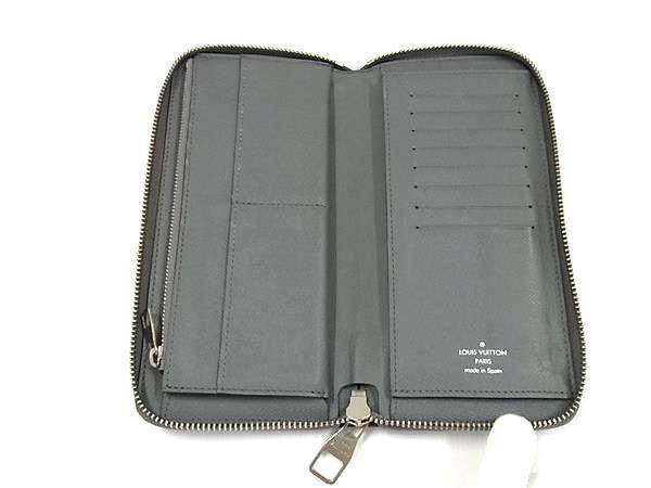 LOUIS VUITTON ルイヴィトン 長財布 タイガ ジッピー ウォレット ヴェルティカル M32601 グラシエ レザー メンズ ラウンドファスナー 二つ折り財布 シルバー金具