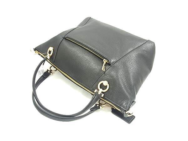 COACH コーチ ハンドバッグ ケイシー サッチェル C6229 ブラック レザー レディース 2WAY ショルダーバッグ ゴールド金具 超美品