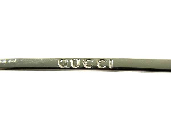 GUCCI グッチ サングラス GG1780/STRASS シルバー×ブラックグラデーション メタル メンズ リムレス ラインストーン Gロゴ 美品