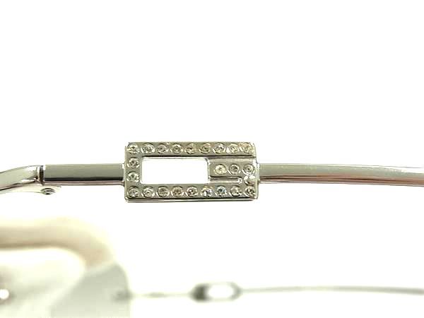 GUCCI グッチ サングラス GG1780/STRASS シルバー×ブラックグラデーション メタル メンズ リムレス ラインストーン Gロゴ 美品
