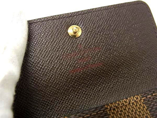 LOUIS VUITTON ルイヴィトン キーケース ダミエ ミュルティクレ4 N62631 エベヌ PVC×レザー ユニセックス 4連 ゴールド金具