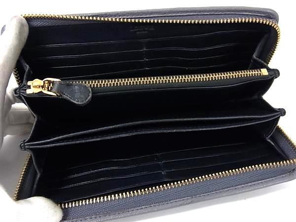 LOEWE ロエベ 財布 アナグラム グレー レザー レディース ラウンドファスナー長財布