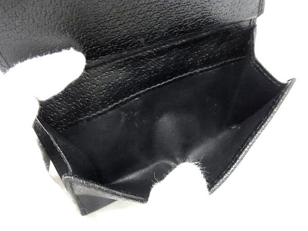 GUCCI グッチ 財布 170369 ブラック レザー レディース Wホック 二つ折り財布 ゴールド金具 美品