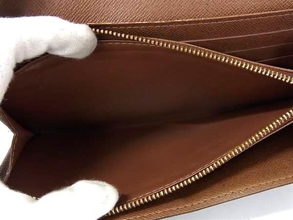 LOUIS VUITTON ルイヴィトン 財布 モノグラム ポルトフォイユサラ M61734 ブラウン PVC×レザー レディース ニつ折り長財布