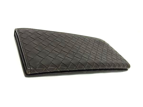 BOTTEGA VENETA ボッテガヴェネタ 財布 イントレチャート 120697 ブラウン レザー メンズ ニつ折り長財布