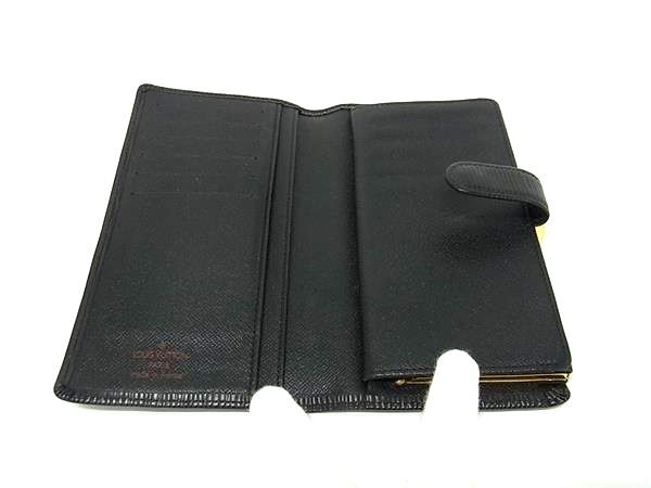 LOUIS VUITTON ルイヴィトン 財布 コンチネンタル ヴィエノワ M63252 ブラック エピ レディース ニつ折り長財布 がま口 ゴールド金具