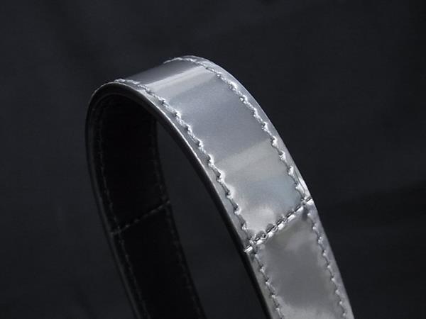 GIVENCHY ジバンシィ ハンドバッグ アンティゴナ ポートフォリオポーチ シルバー パテントレザー ユニセックス 2WAY 新品未使用展示品