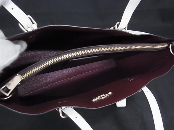 COACH コーチ トートバッグ シグネチャー モリー トート 25 C4250 アイボリー系 PVC×レザー レディース 2WAY 新品未使用展示品