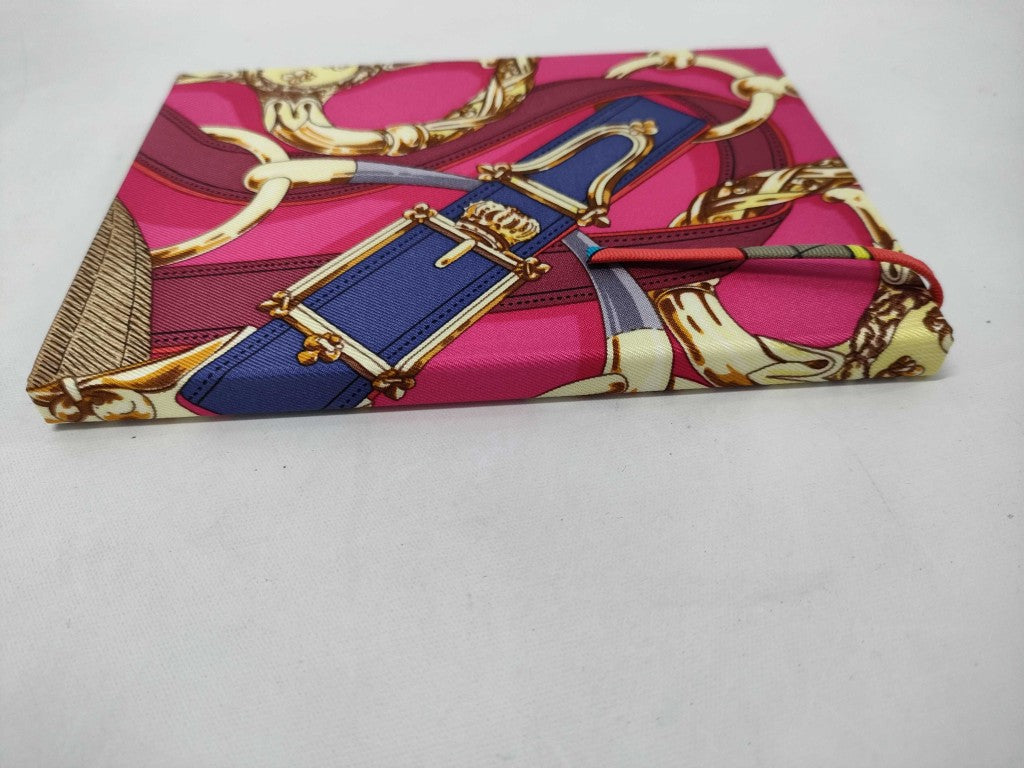 HERMES エルメス シルクツイル ノート カヴァルカドゥール 200650A 5J マルチカラー シルク レディース 新品未使用展示品