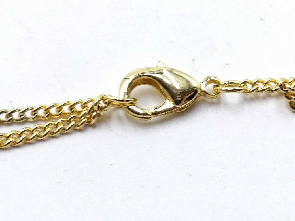 FENDI フェンディ ネックレス エフイズ ゴールド メタル レディース ラインストーン