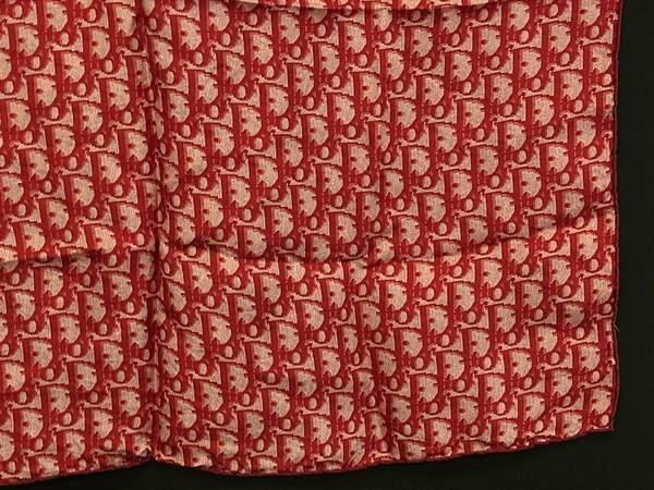 ChristianDior クリスチャンディオール スカーフ トロッター レッド シルク100% レディース 美品