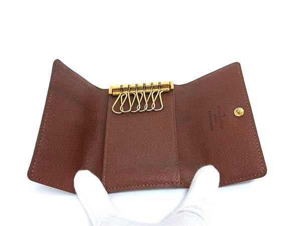 LOUIS VUITTON ルイヴィトン キーケース モノグラム ミュルティクレ6 M62630 ブラウン PVC レザー ユニセックス 6連 ゴールド金具