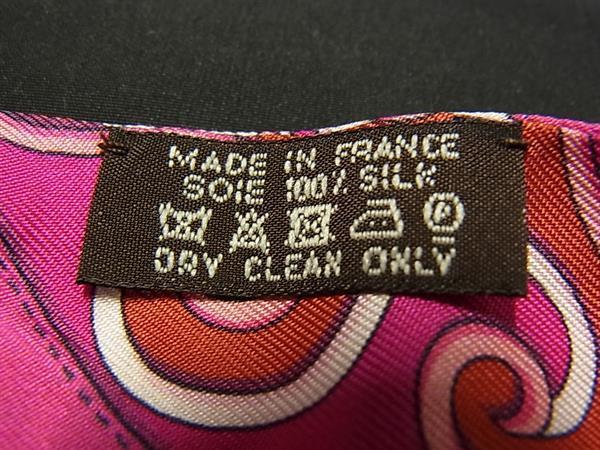 HERMES エルメス スカーフ ツイリー festival des amazones アマゾンの祭典 ピンク系 シルク100% レディース 美品