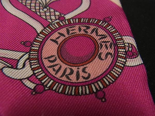 HERMES エルメス スカーフ ツイリー festival des amazones アマゾンの祭典 ピンク系 シルク100% レディース 美品