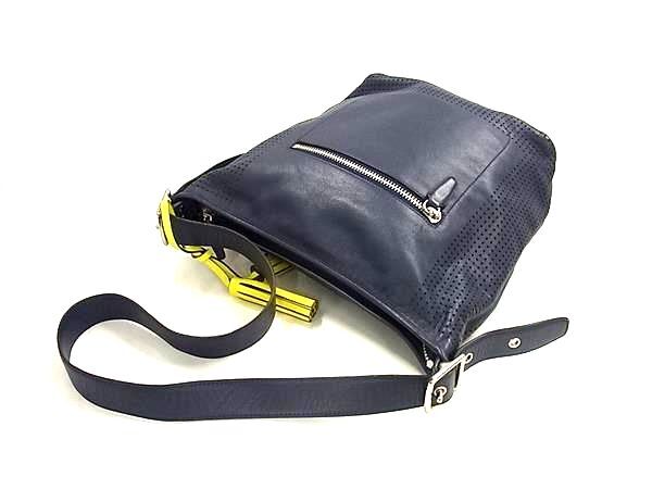 COACH コーチ ショルダーバッグ レガシー 22762 ネイビー レザー レディース タッセル