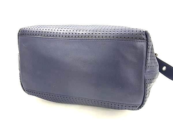 COACH コーチ ショルダーバッグ レガシー 22762 ネイビー レザー レディース タッセル