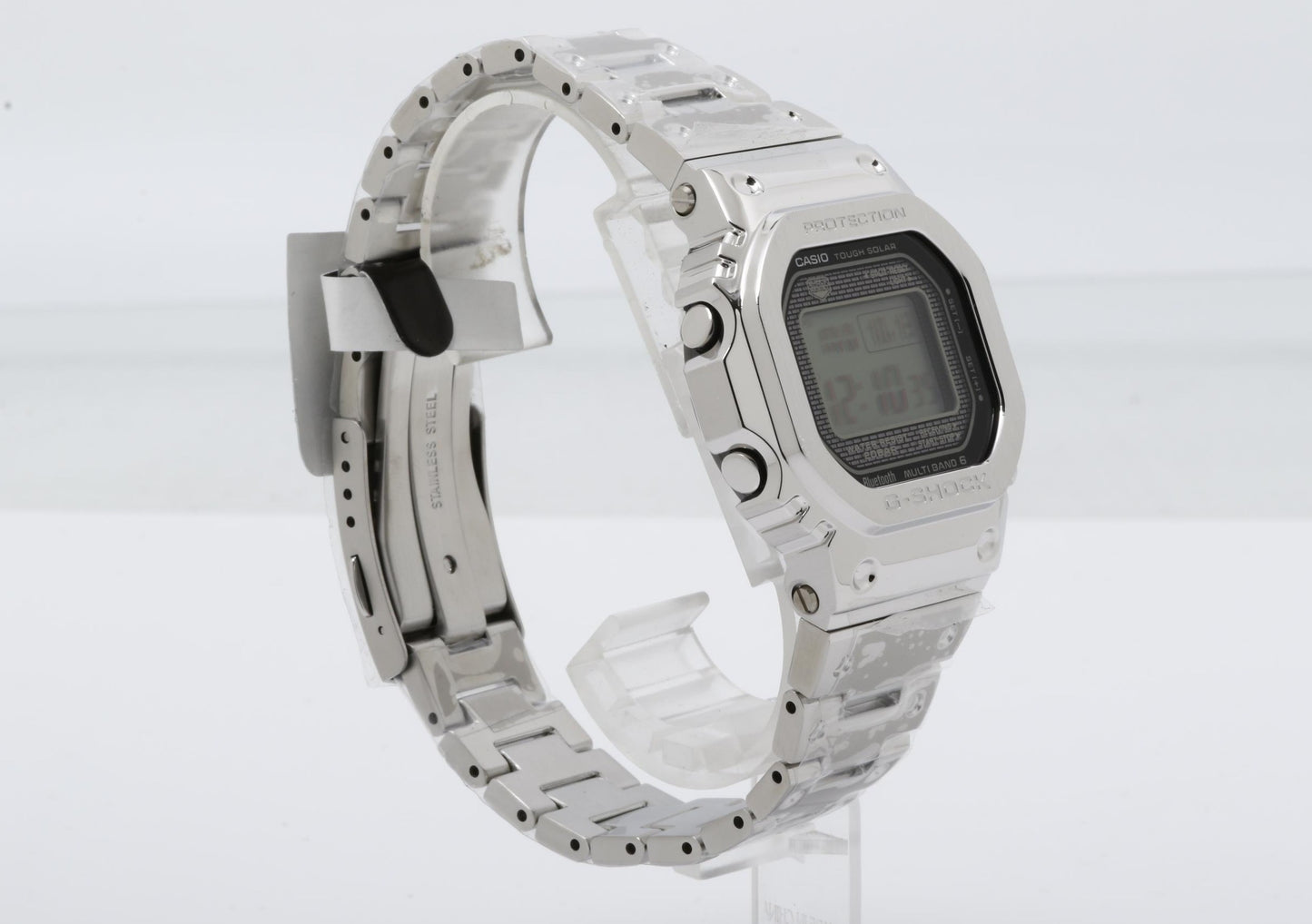 CASIO カシオ 時計 GSHOCK FULL METAL 5000 SERIES GMWB5000D1JF シルバー ステンレススチール メンズ デジタル 新品未使用展示品
