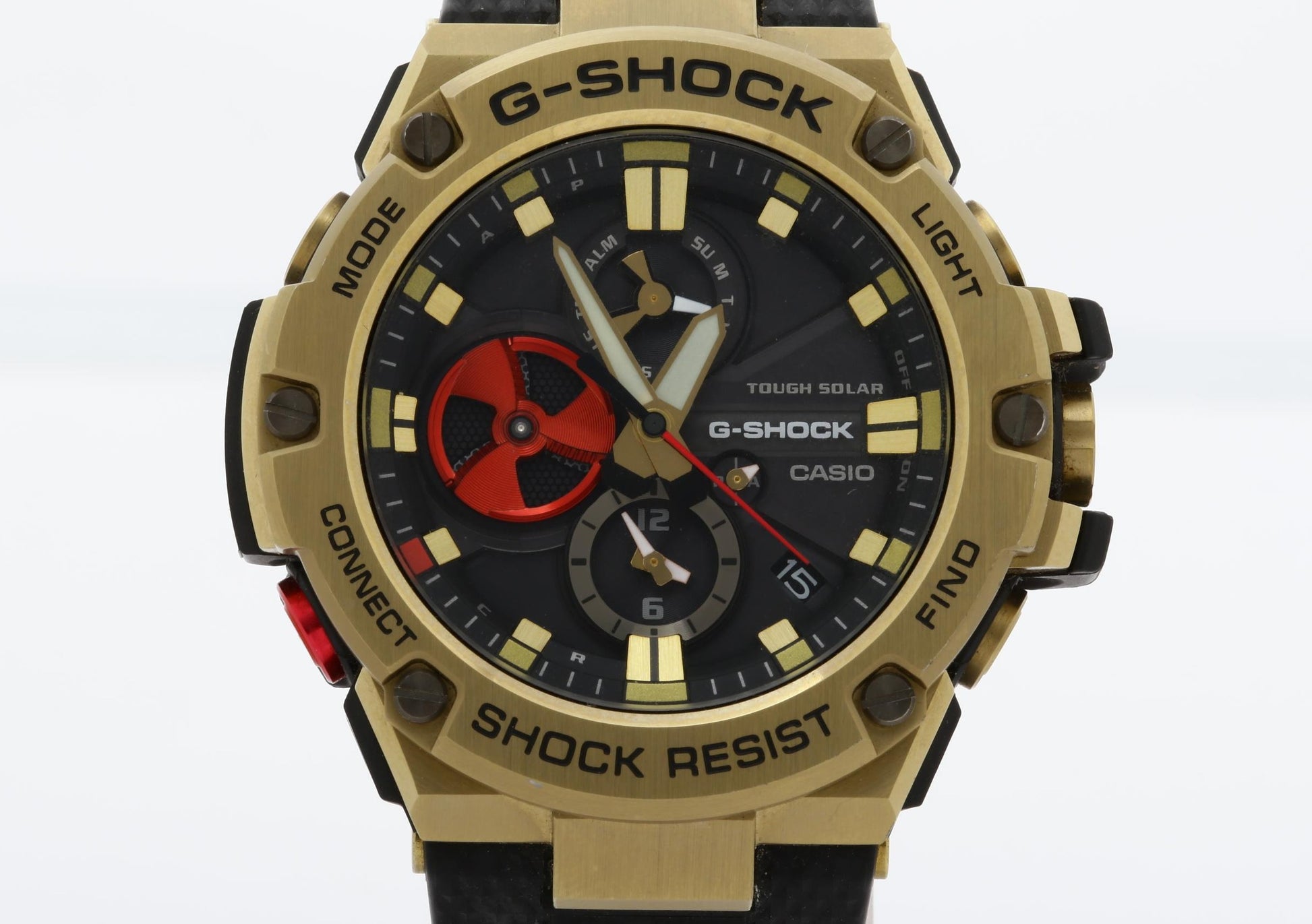CASIO カシオ 時計 GSHOCK GSTB100RH ブラック ゴールド 樹脂 ステンレススチール メンズ 八村塁モデル アナログ 美品