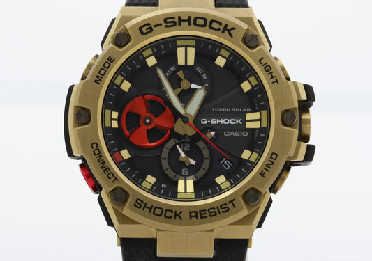 CASIO カシオ 時計 GSHOCK GSTB100RH ブラック ゴールド 樹脂 ステンレススチール メンズ 八村塁モデル アナログ 美品