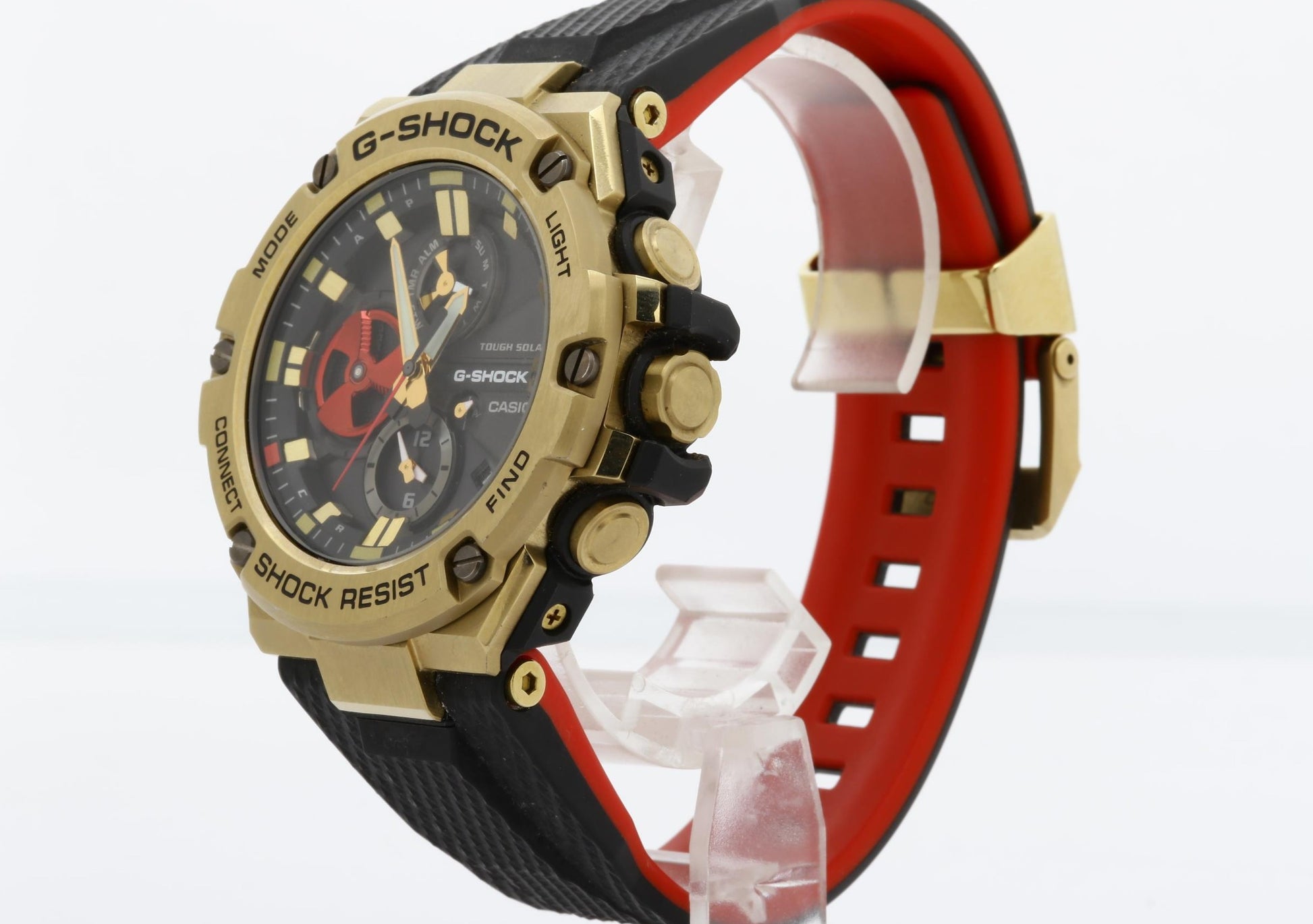 CASIO カシオ 時計 GSHOCK GSTB100RH ブラック ゴールド 樹脂 ステンレススチール メンズ 八村塁モデル アナログ 美品